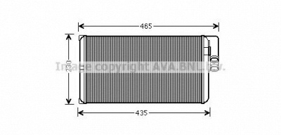 AVA QUALITY COOLING me6231 -  Теплообменник, отопление салона